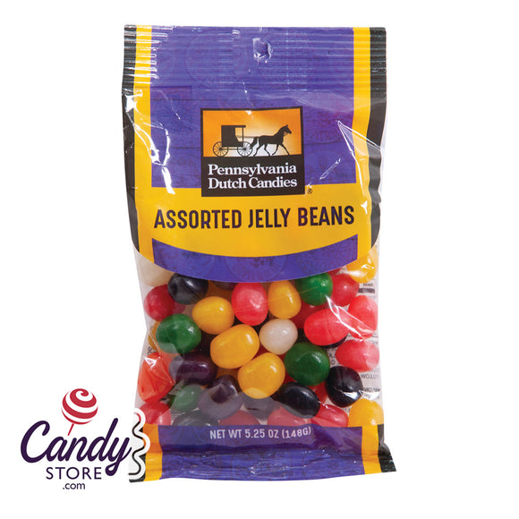 Jelly Beans Assorted Peg Bags - 12ct
