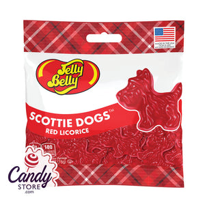 Scottie Dogs Red Licorice Jelly Belly - 12ct