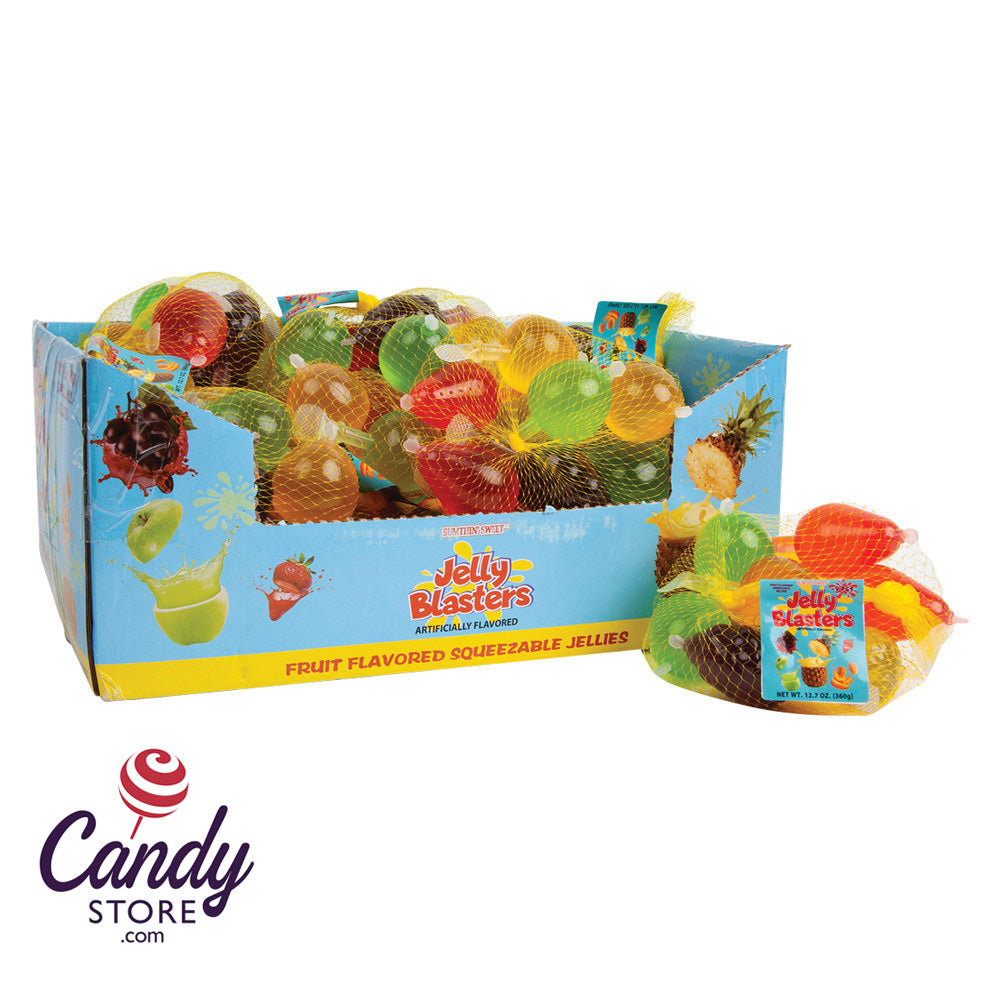 Jelly Blasters Squeezable Jellies 9-Pc Mesh Bags 12ct - CandyStore.com