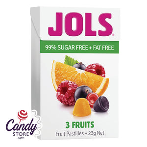 Jols 3-Fruits Sugar Free Fruit Pastilles - 12ct