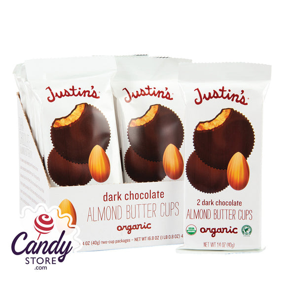 Justin's Dark Chocolate Almond Peanut Butter Cups 2-Pack - 12ct