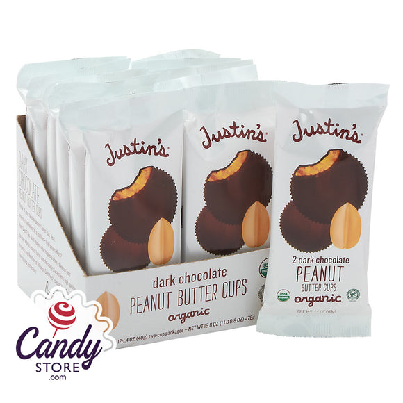 Justin's Dark Chocolate Peanut Butter Cups 2-Pack - 12ct