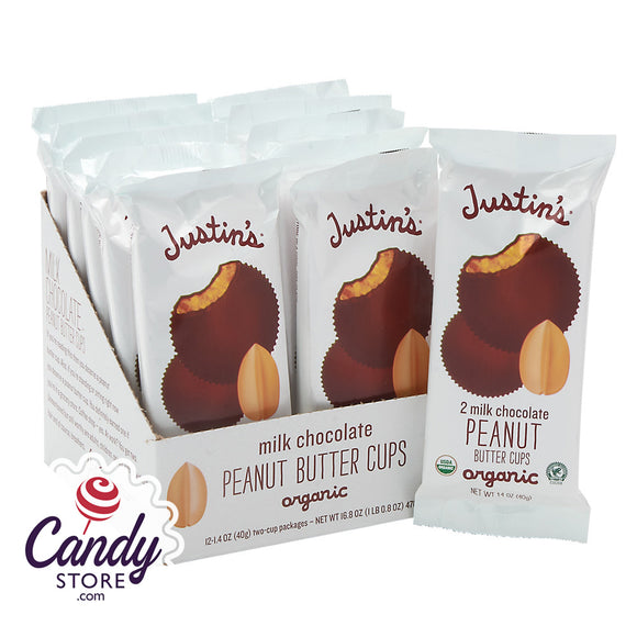 Justin's Milk Chocolate Peanut Butter Cups 2-Pack - 12ct