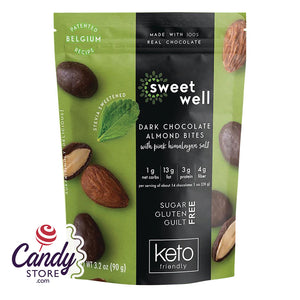 Keto Bites Dark Chocolate Almond Sweetwell - 6ct Pouches