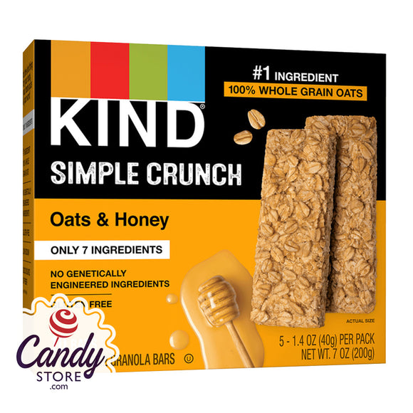 Kind Bars Simple Crunch Oats & Honey - 8ct Boxes