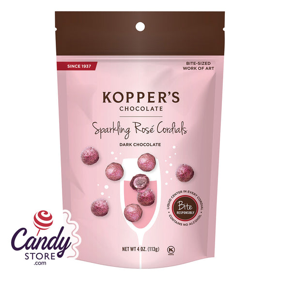 Sparkling Rose Cordials Koppers - 12ct Pouches