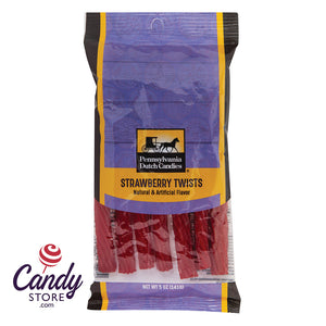 Licorice Twists Strawberry Candy - 12ct Peg Bags