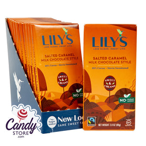 Lily's Salted Caramel 40% Milk Chocolate Bars - 12ct