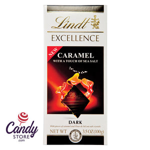 Lindt Excellence Caramel and Sea Salt Bars - 12ct
