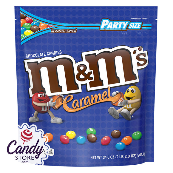 M&M's Caramel Candy Party Size - 6ct Pouches