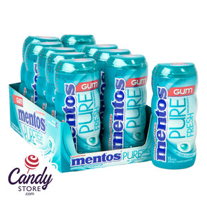 Mentos Pure Fresh Wintergreen Gum - 10ct Pocket Bottles