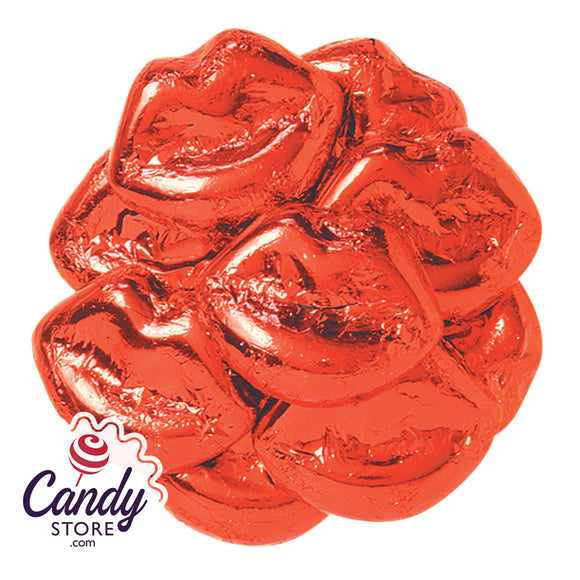Milk Chocolate Foiled Red Lips Madelaine - 10lb