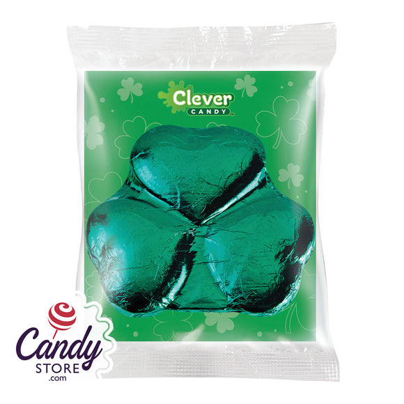 Milk Chocolate Shamrocks Foil-Covered Candy - 18ct