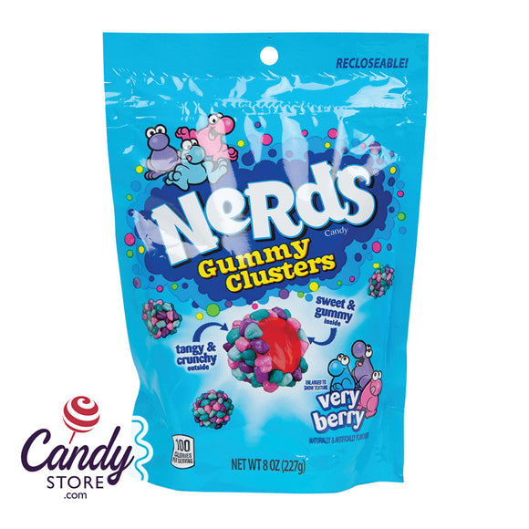 Nerds Gummy Clusters Very Berry - 6ct Pouches