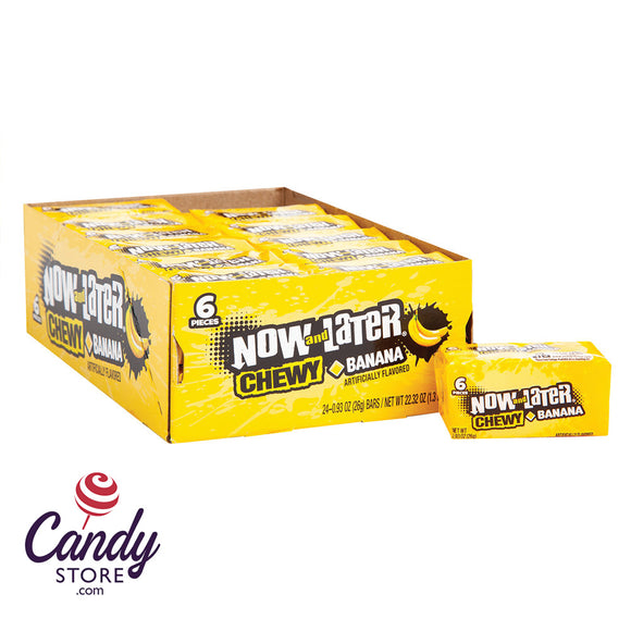 Now & Later Banana Candy - 24ct