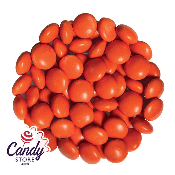 Orange Chocolate Color Drops Candy - 15lb Bulk