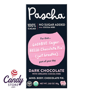 Pascha Dark Chocolate Bars 100% Organic Cacao Organic - 10ct