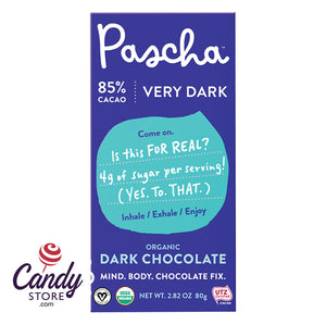 Pascha Dark Chocolate Bars 85% Cacao Organic - 10ct