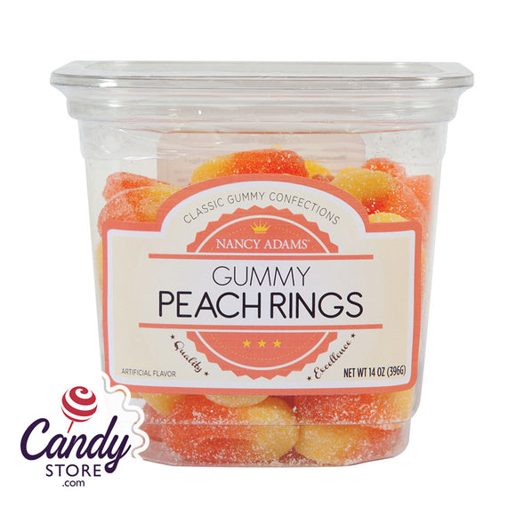Peach Rings Candy - 12ct Tubs