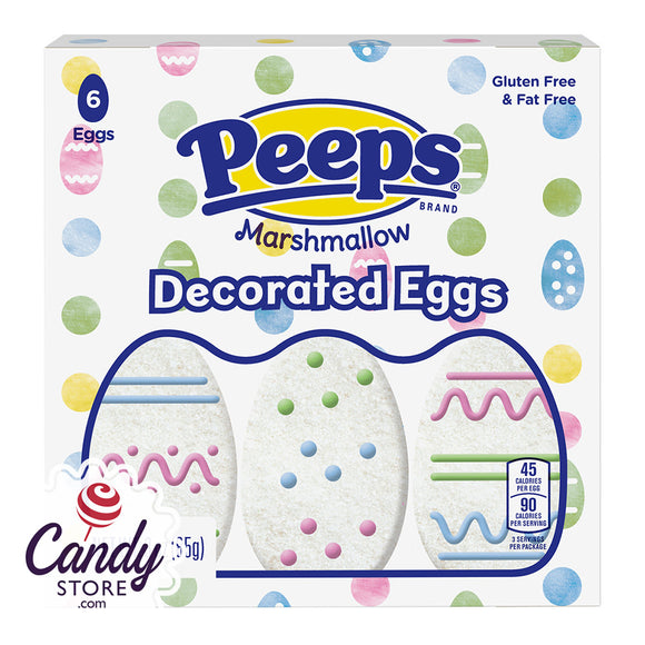 Peeps Decorated Marshmallow Eggs 6-Piece Trays - 24ct
