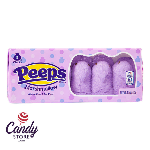 Peeps Lavender Chicks 5-Piece Trays - 24ct