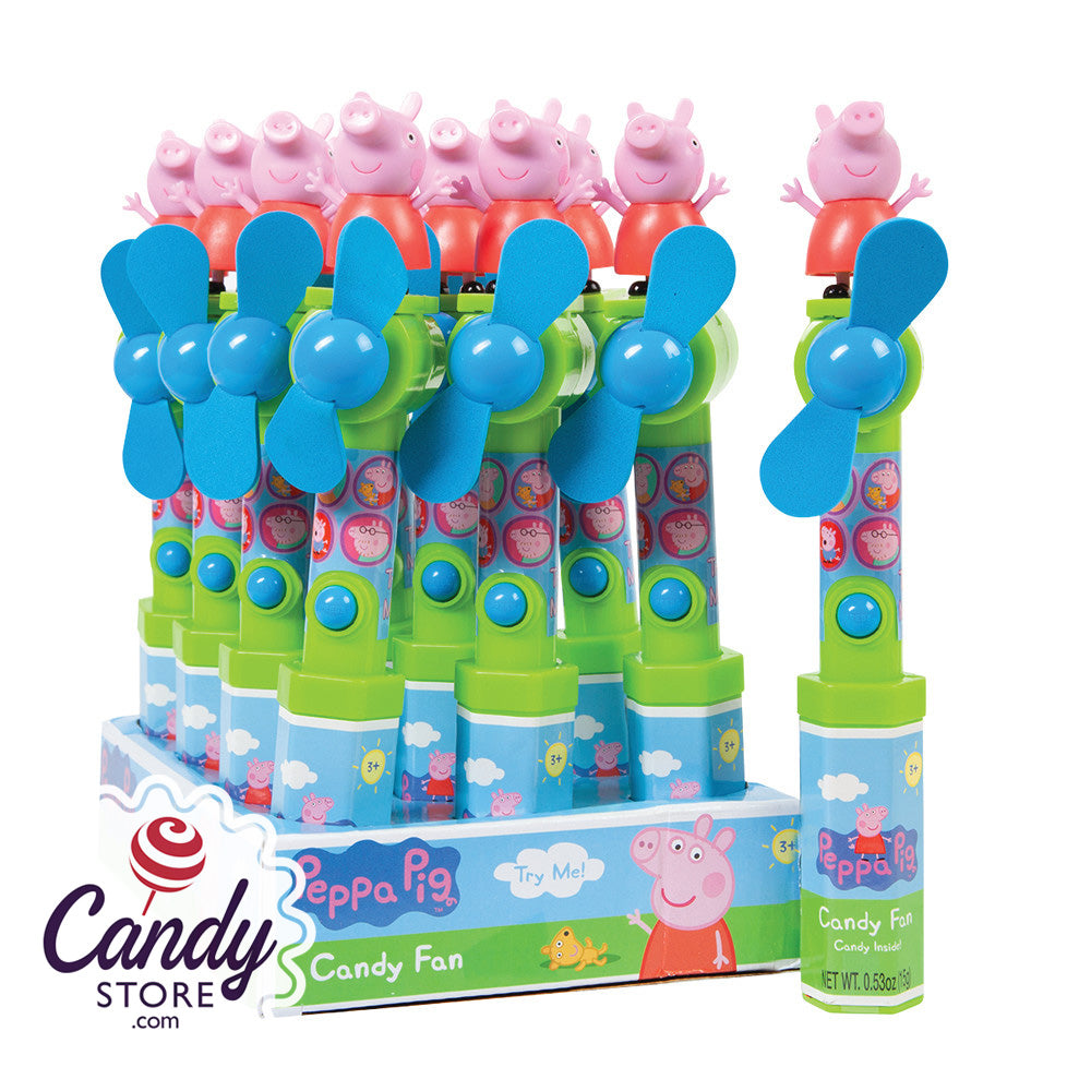 Peppa Pig Candy Toy Fans 12ct