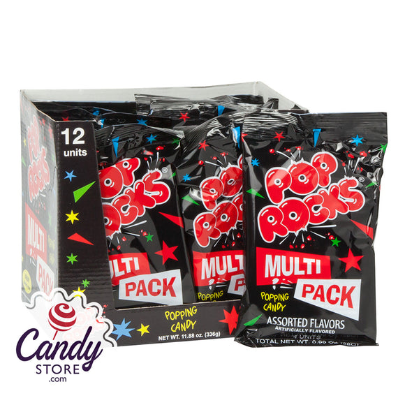 Pop Rocks Multi Packs 4-Piece Assorted Candy - 12ct