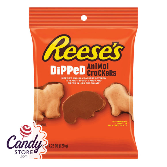 Reese's Animal Crackers Peanut Butter Milk Chocolate-Dipped - 12ct Peg Bags