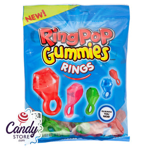 Ring Pop Gummies Rings Bags - 12ct