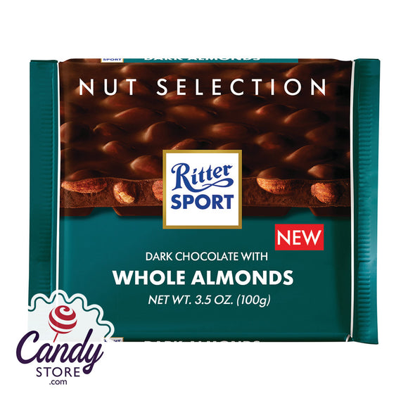 Ritter Sport Whole Almond Dark Chocolate Bars - 11ct