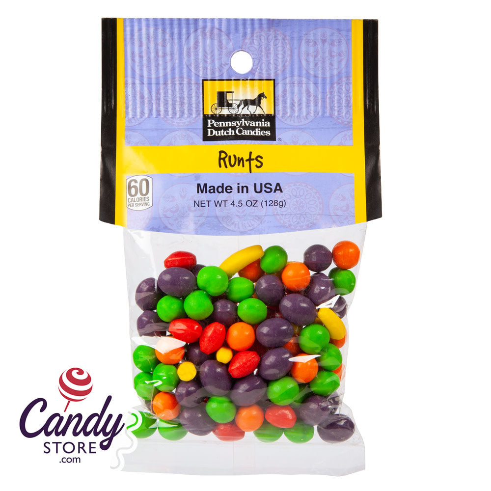 Runts Clear Window Peg Bags 4.5oz 12ct - CandyStore.com
