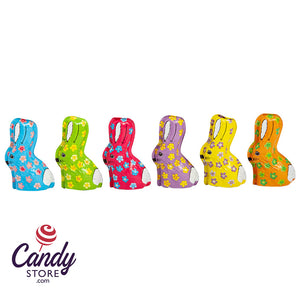 Semi-Solid Chocolate Foil Rabbits Assorted - 48ct
