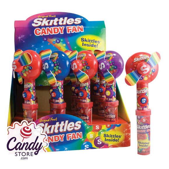 Skittles Candy Toy Fans - 12ct