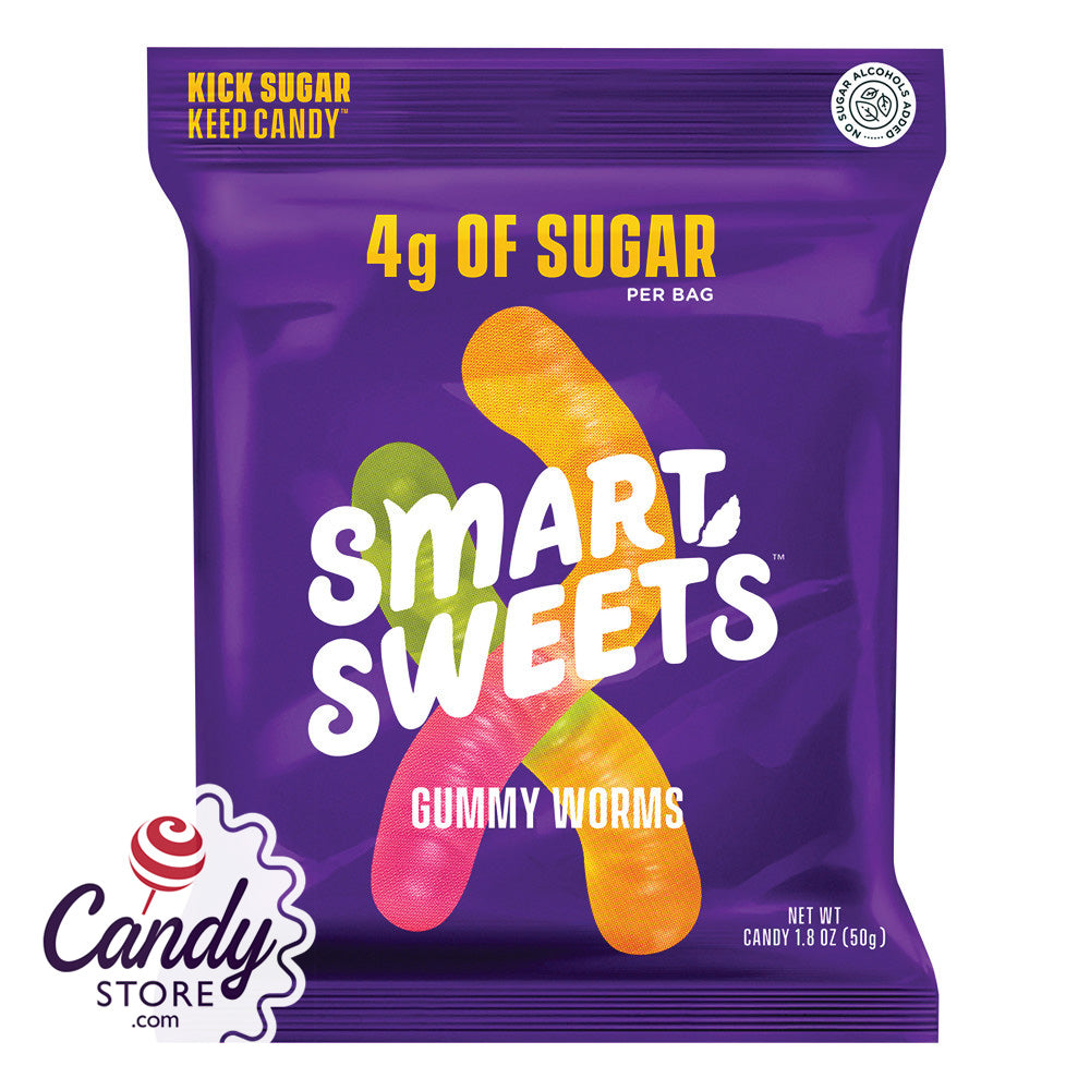 Smart Sweets Gummy Worms 12ct Pouches