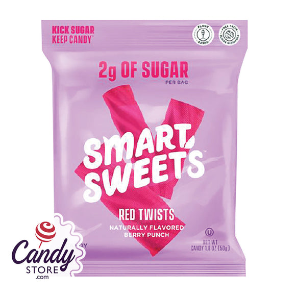 Smart Sweets Red Twists - 12ct Pouches