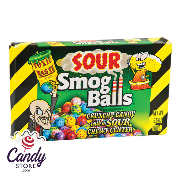 Sour Smog Balls Toxic Waste Candy - 12ct Theater Box
