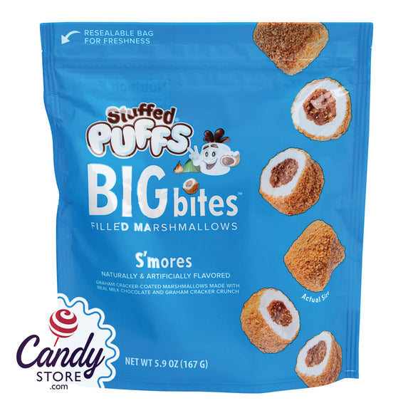 S'mores Marshmallows Stuffed Puffs Big Bites - 8ct Pouches