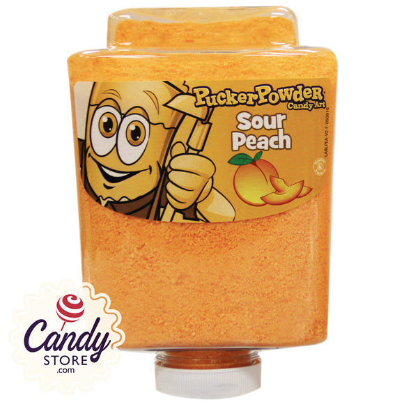 Sour Peach Pucker Powder Candy Art - 9oz Bottle CandyStore.com