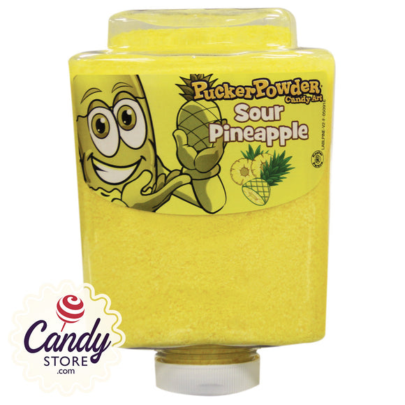 Sour Pineapple Pucker Powder Candy Art - 9oz Bottle CandyStore.com