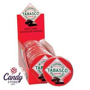 Tabasco Spicy Dark Chocolate Wedges - 12ct Tins