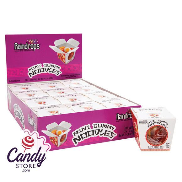 Mini Gummy Noodles Aisan Takeout Boxes Candy - 12ct