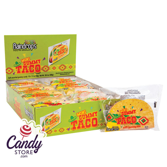 Mini Gummy Tacos Candy - 16ct