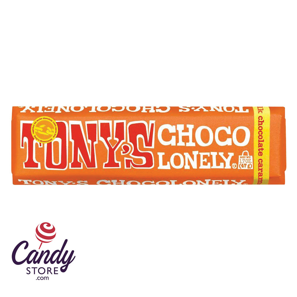Tony's Choc 32% Milk Caramel & Sea Salt 35ct Bars - CandyStore.com