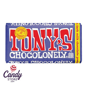 Tony's Chocolonely Dark Milk Chocolate Pretzel Toffee Large - 15ct Bars