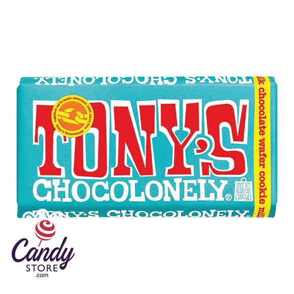 Tony's Chocolonely Milk Chocolate Wafer Cookie Large - 15ct Bars