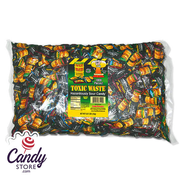 Toxic Waste Assorted Sour Candy - 1000ct | CandyStore.com