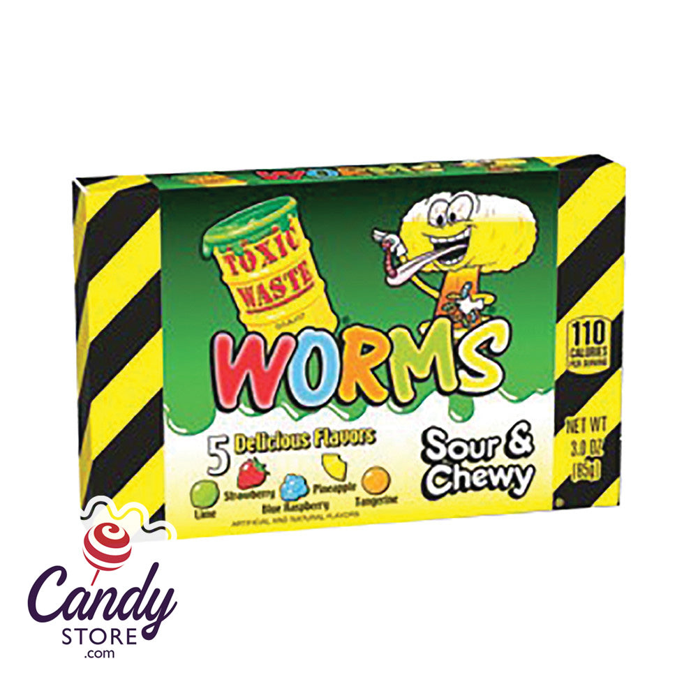 Toxic Waste Sour Gummy Worms 12ct Boxes