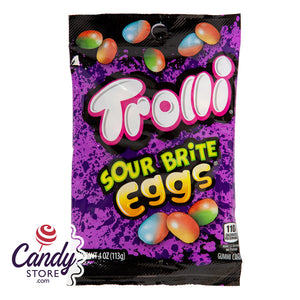 Sour Brite Eggs Trolli Candy - 12ct Peg Bags