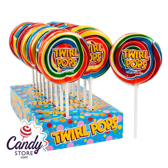 Twirl Pops Carnival Lollipops Candy - 36ct