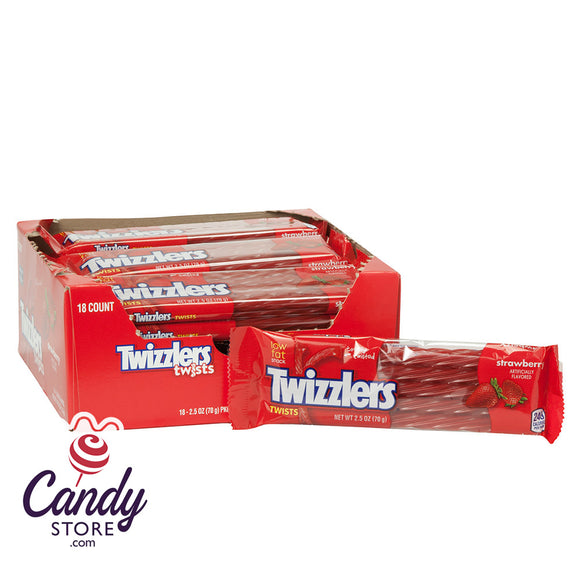 Twizzler Rope Twizzlers Candy Strawberry 18ct Packs - CandyStore.com